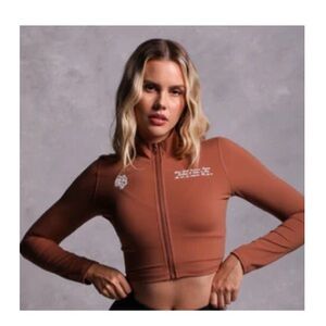 Darc Sport Icon Tana "Energy" Zip Mockneck in Norse Brown